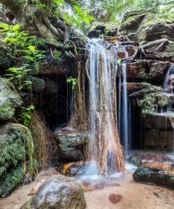 Lebenselixier für den Garten Eden, stimmungsvoller Wasserfall, Südafrika, ZA - Bildtankstelle.de