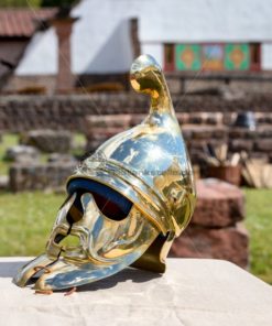 römischer Helm im Römermuseum Schwarzenacker - Bildtankstelle.de - Bilddatenbank für Foto-Motive aus SAAR-LOR-LUX