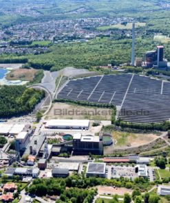 Kraftwerk Weiher, im Fordergrund Schacht IV Göttelborn, Saarland - Bildtankstelle.de - Bilddatenbank für Foto-Motive aus SAAR-LOR-LUX