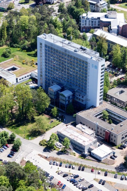 Luftaufnahme von der Universität in Homburg, Saarland - Bildtankstelle.de