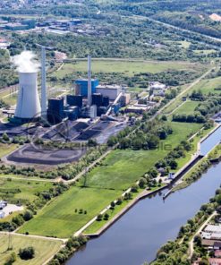 VSE Kraftwerk Ensdorf, Nähe Saarlouis, Saarland - Bildtankstelle.de - Bilddatenbank für Foto-Motive aus SAAR-LOR-LUX