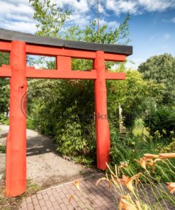 japanisches Tor im Blumengarten von Bexbach, Saarland - Bildtankstelle.de - Bilddatenbank für Foto-Motive aus SAAR-LOR-LUX