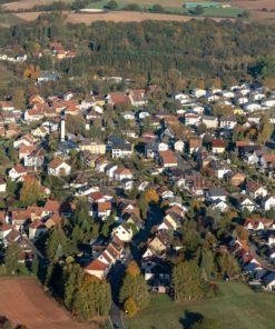 Luftaufnahme von Fürth und dem Ostertal, Saarland - Bildtankstelle.de