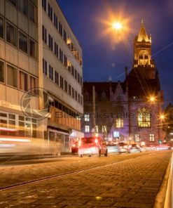 Blick auf das Rathaus von Saarbrücken, Saarland - Bildtankstelle.de