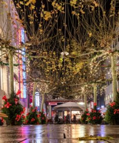 an Weihnachten in der Bahnhofstraße von Saarbrücken, City, Saarland - Bildtankstelle.de