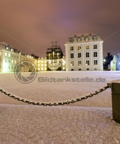 Schnee am Saarbrücker Schloss, Saarland - Bildtankstelle.de