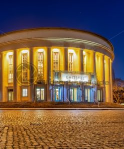 Staatstheater bei Nacht, Saarbrücken, Saarland - Bildtankstelle.de