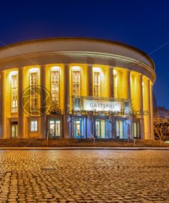 Staatstheater bei Nacht, Saarbrücken, Saarland - Bildtankstelle.de