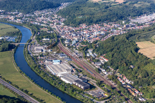 Luftbild von Merzig, Saaralnd - Bildtankstelle.de