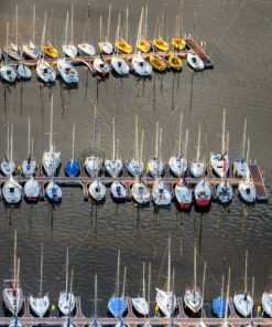 Segelboote auf dem Bostalsee, Saarland - Bildtankstelle.de