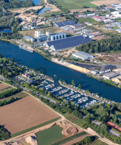 Sporthafen aus der Luft, Schwebsange, Luxenburg - Bildtankstelle.de