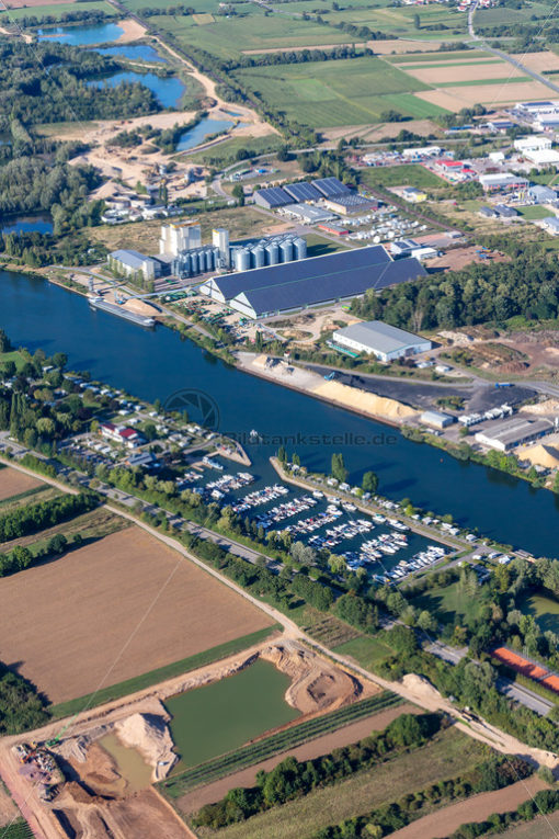 Sporthafen aus der Luft, Schwebsange, Luxenburg - Bildtankstelle.de